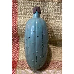 Antique USSR Painted Glass Christmas Fir-Tree Ornament Decoration Pickle